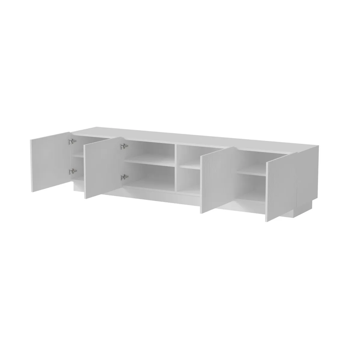 Mobile TV bianco 200x40x48h cm 4 ante - Macherio