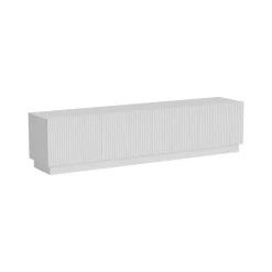 Mobile TV bianco 200x40x48h cm 4 ante - Macherio