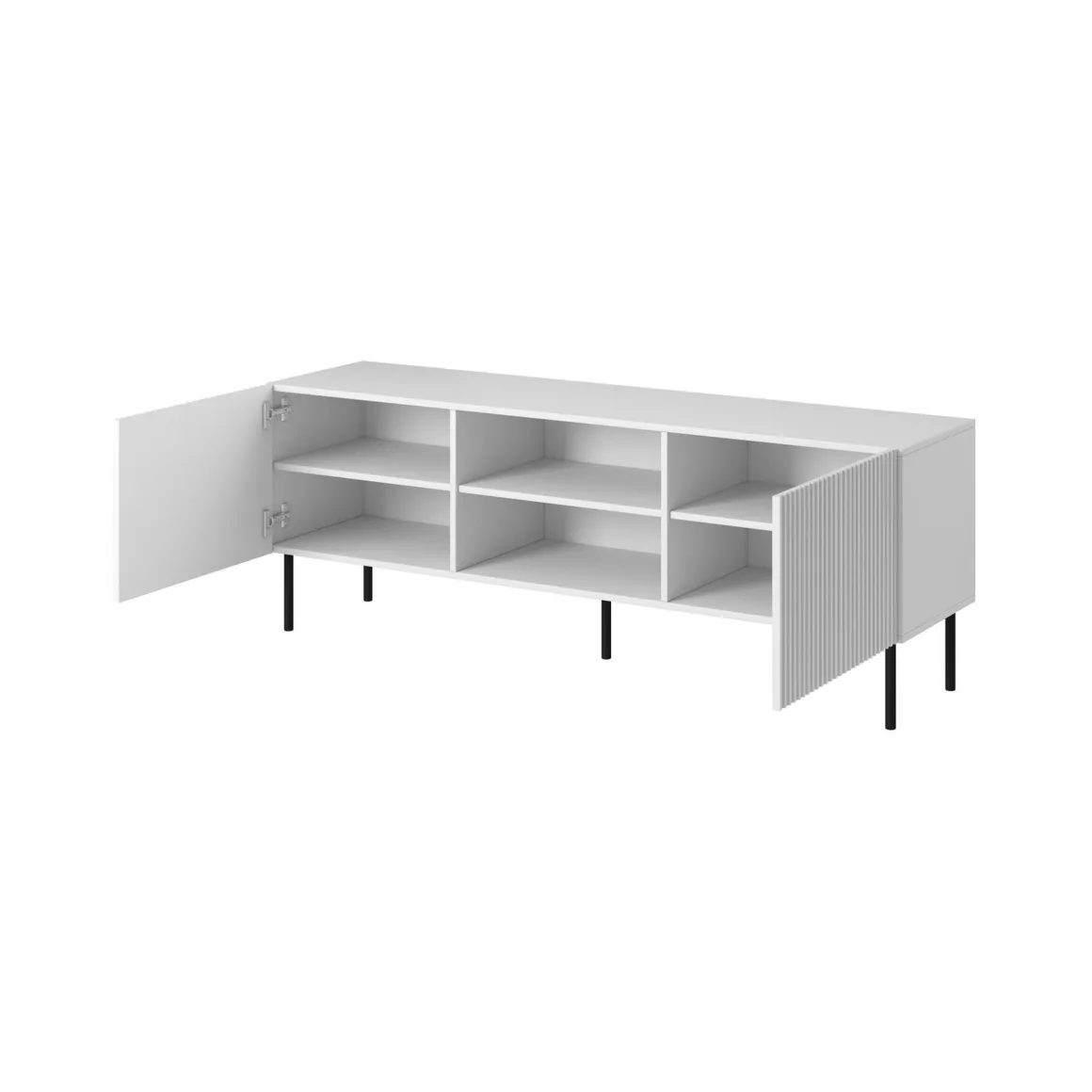 Mobile TV bianco 150x42x52h cm 3 ante - Molini