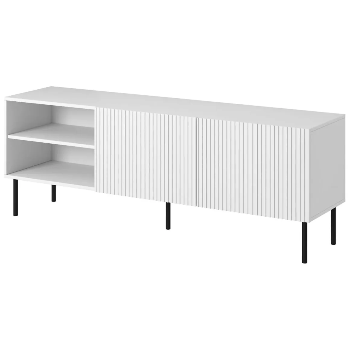 Mobile TV bianco 150x42x52h cm 3 ante - Molini