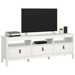 Mobili Porta Tv > Dmora Mobile TV 151x38x54h cm in legno - Astana Bianco