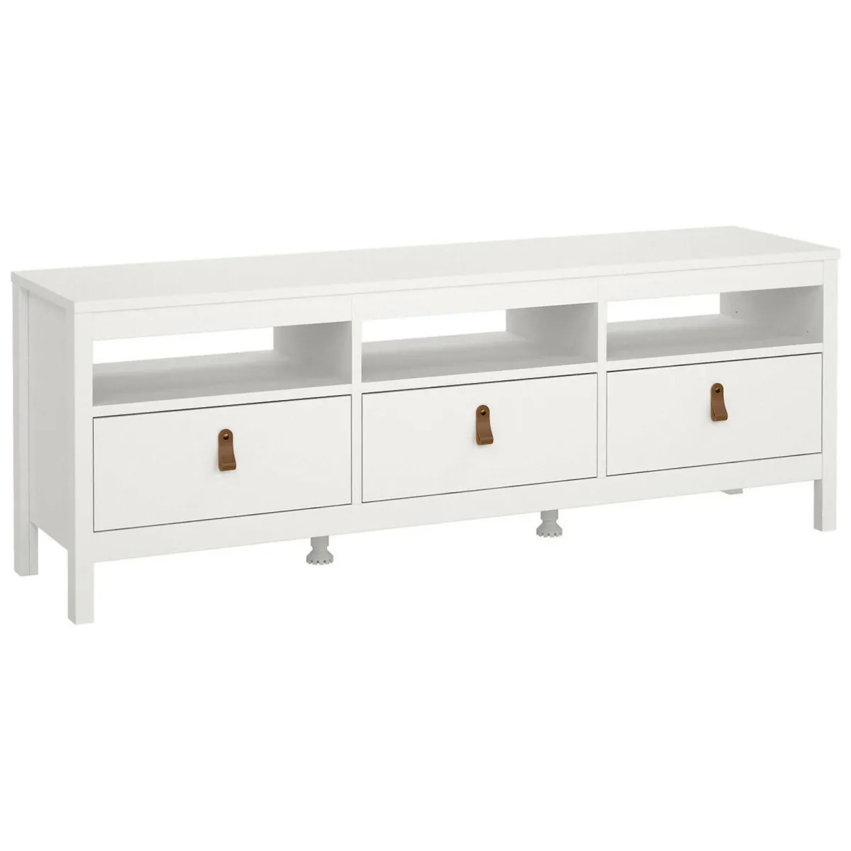 Mobili Porta Tv > Dmora Mobile TV 151x38x54h cm in legno - Astana Bianco