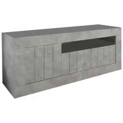 Mobile TV cemento 138x42x56h cm 3 ante - Iole