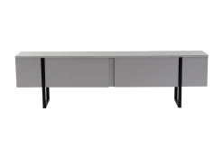Mobile TV grigio e nero 180x29x50h cm 2 ante - Lilith