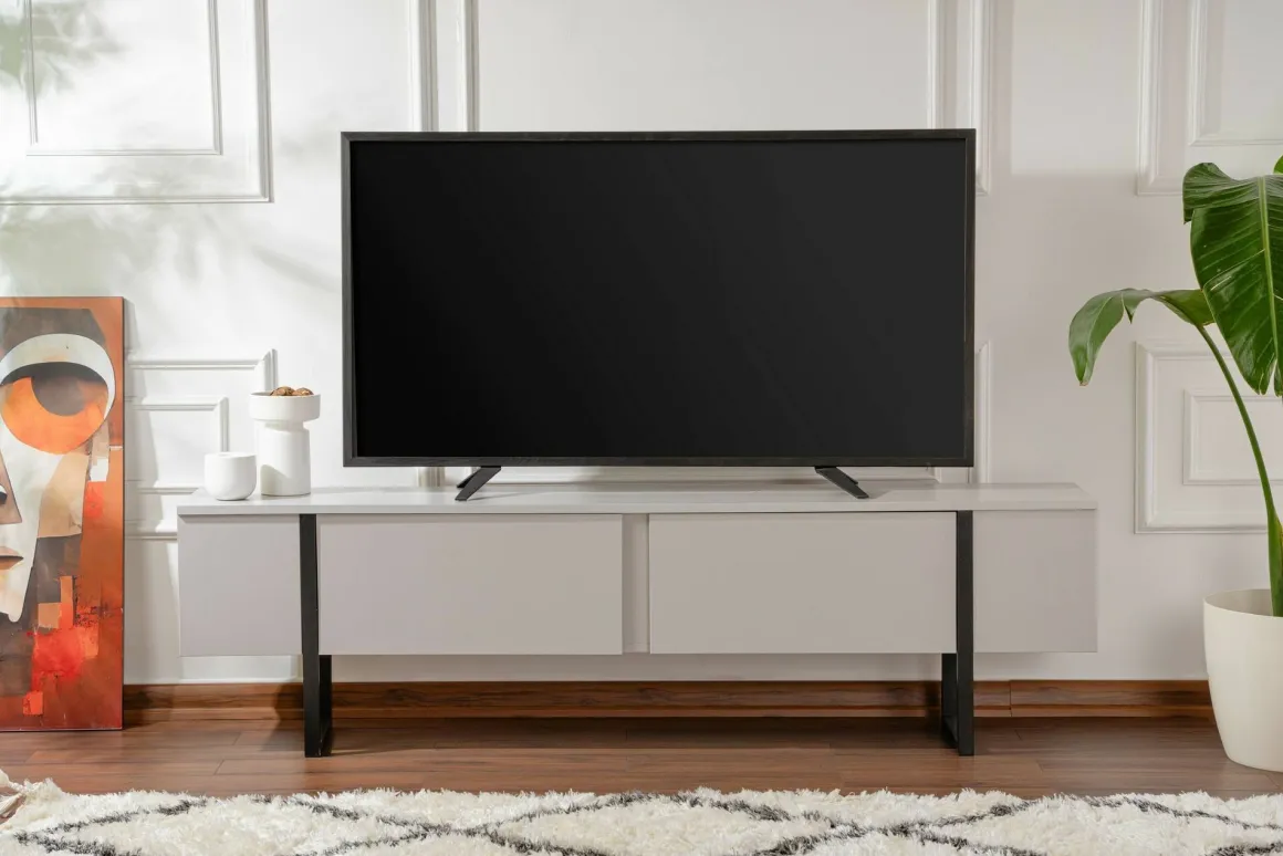 Mobile TV grigio e nero 180x29x50h cm 2 ante - Lilith