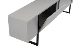 Mobile TV grigio e nero 180x29x50h cm 2 ante - Lilith