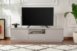 Mobile TV grigio 160x29x42h cm 3 ante - Morrigan