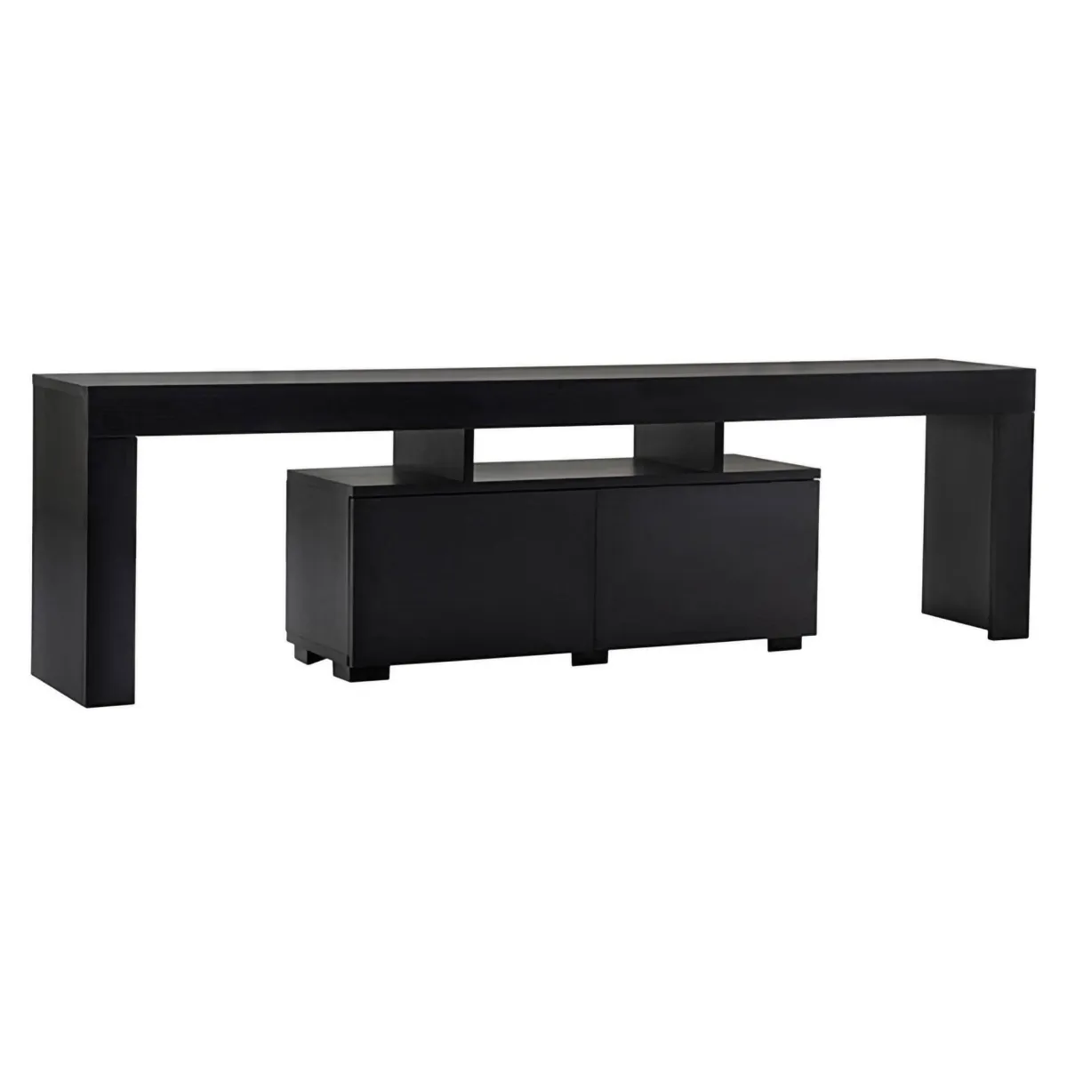 Mobili Porta Tv > Dmora Mobile TV 180x31x50h cm 2 ante - Andarna Nero