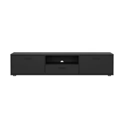 Mobili Porta Tv > Dmora Mobile TV 177x39x38h cm 2 ante e 1 cassetto - Giaele Nero