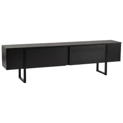 Mobile TV nero 180x29x50h cm 2 ante - Lilith