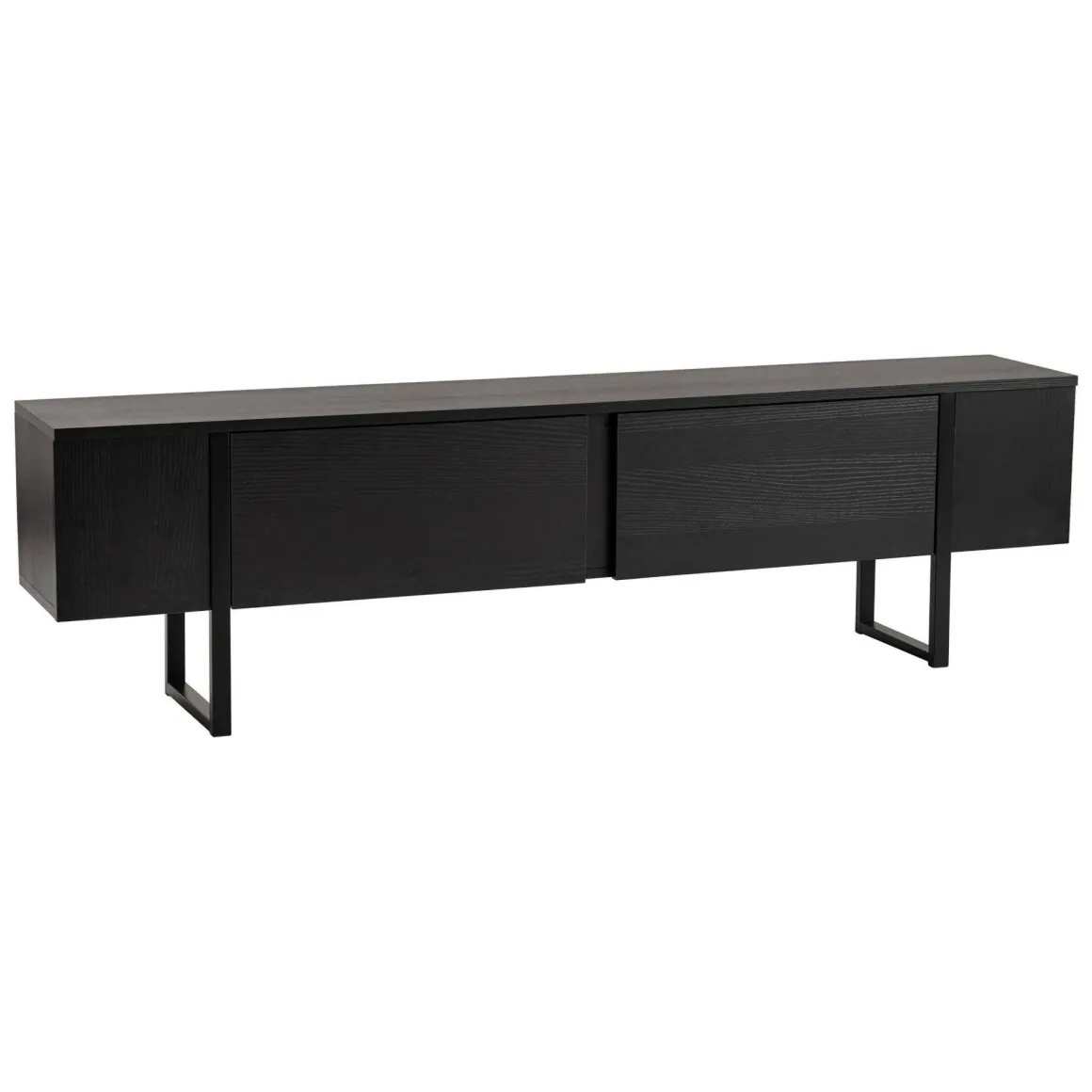 Mobile TV nero 180x29x50h cm 2 ante - Lilith