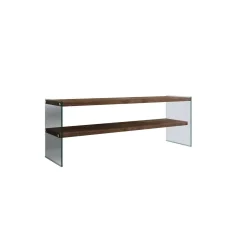 Mobile TV noce scuro 120x35x45h cm in legno - Italia
