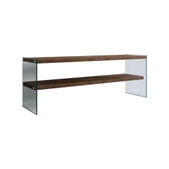 Mobile TV noce scuro 120x35x45h cm in legno - Italia