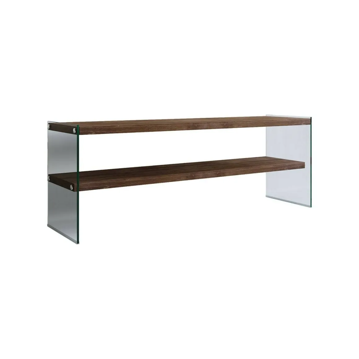 Mobile TV noce scuro 120x35x45h cm in legno - Italia