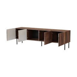 Mobile TV noce 190x40x58h cm 4 ante - Marea