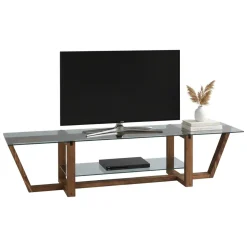 Mobile TV noce 158x35x35h cm in legno - Arienzo
