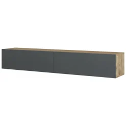 Mobile TV quercia e antracite 180x31x29h cm 2 ante - Pavone