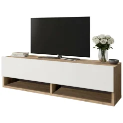Mobile TV quercia e bianco 100x31x29h cm in legno - Iva