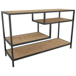 Mobile TV quercia e nero 120x39x75h cm in legno - Ivette