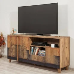 Mobile TV quercia 160x45x76h cm 3 ante e 1 cassetto - Bucarest