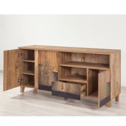 Mobile TV quercia 160x45x76h cm 3 ante e 1 cassetto - Bucarest