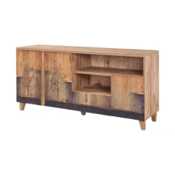 Mobile TV quercia 160x45x76h cm 3 ante e 1 cassetto - Bucarest