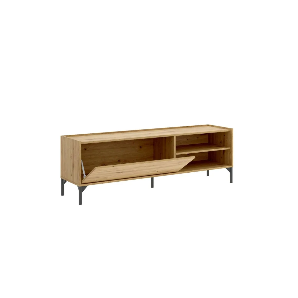 Mobile TV rovere nodi 155x43x47h cm modulabile - Allesia