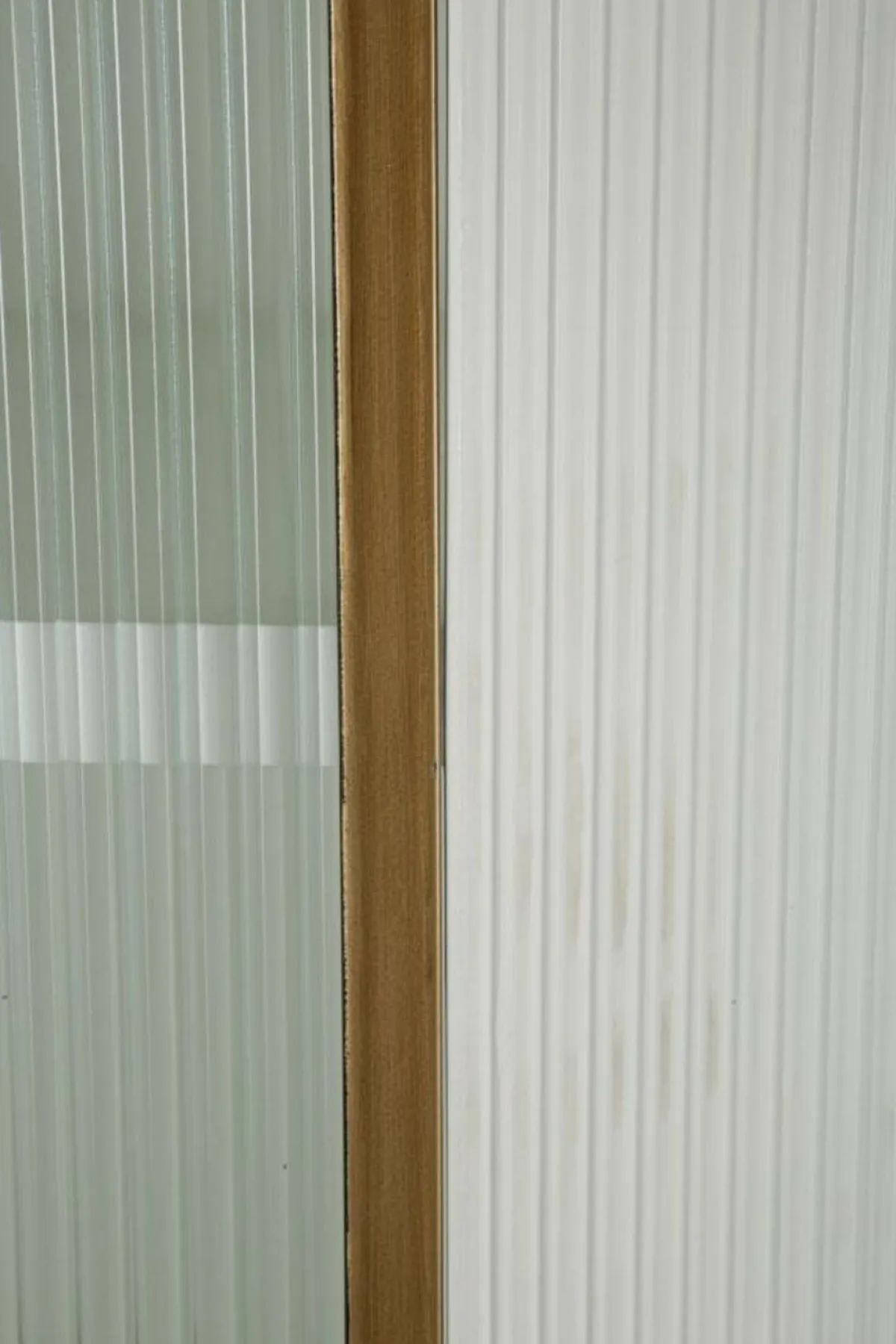 Vetrine > Dmora Mobile vetrina 2 ante 85x40x160h cm bianco e marrone - Sable Marrone, Bianco