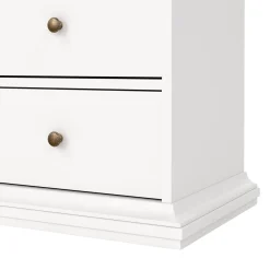 Mobile vetrina vintage 2 ante 96x41x200h cm bianco - Honore