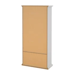 Mobile vetrina vintage 2 ante 96x41x200h cm bianco - Honore