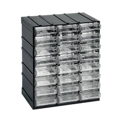 Altri Armadi Multiuso|Lavanderia > Dmora Organiser antracite cassetti scorrevoli 19x23h cm - Atanasia Grigio Antracite