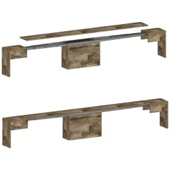 Panche > Dmora Panca allungabile acero 290x25x45h cm - Yutu Marrone Acero