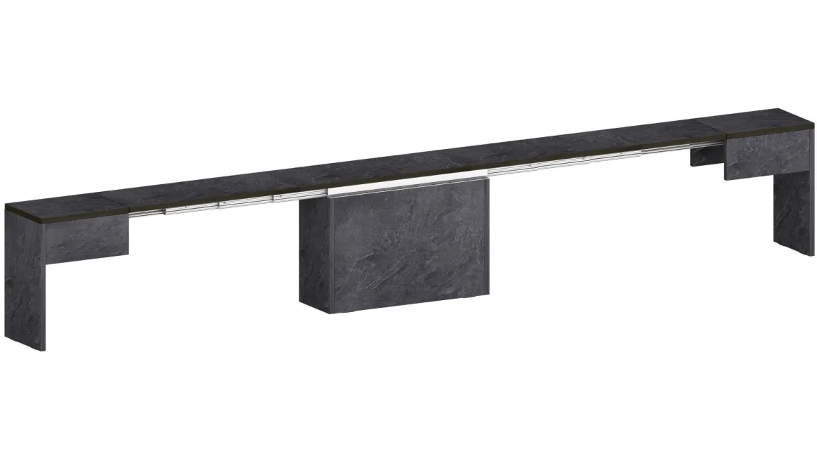 Panca allungabile ardesia 290x25x45h cm - Quedan