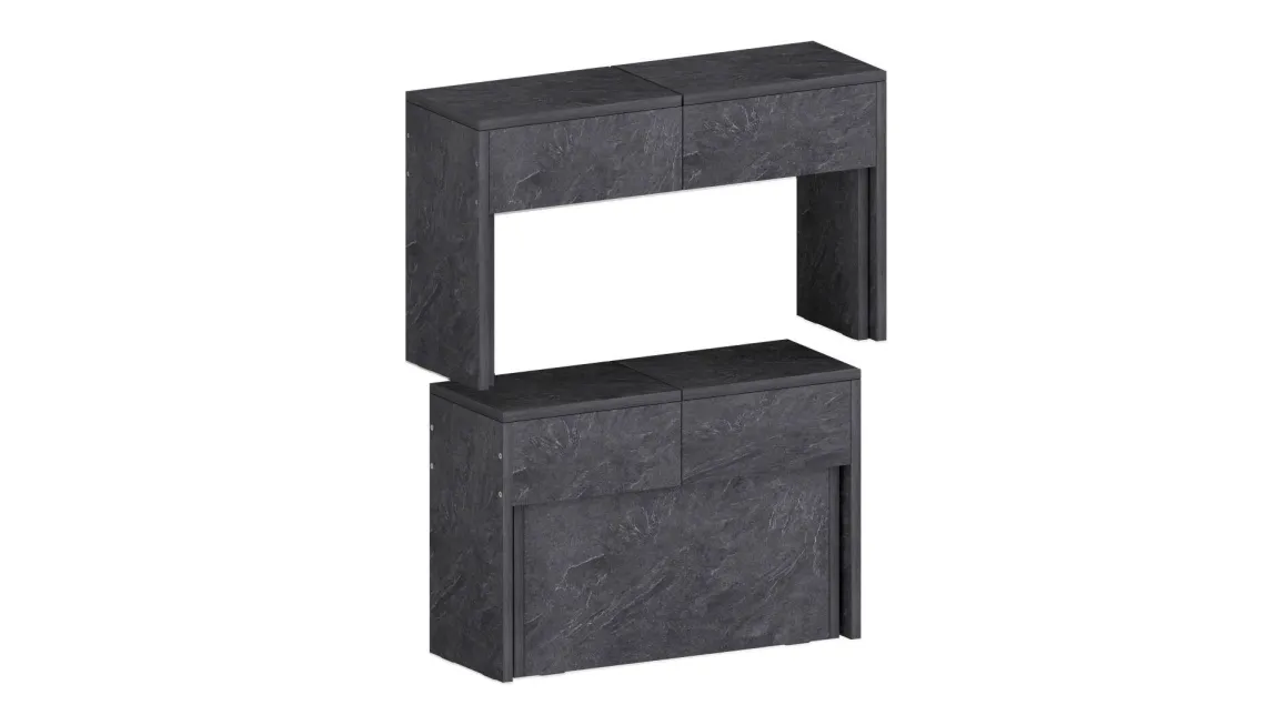 Panca allungabile ardesia 290x25x45h cm - Quedan