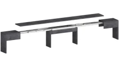 Panca allungabile ardesia 290x25x45h cm - Quedan