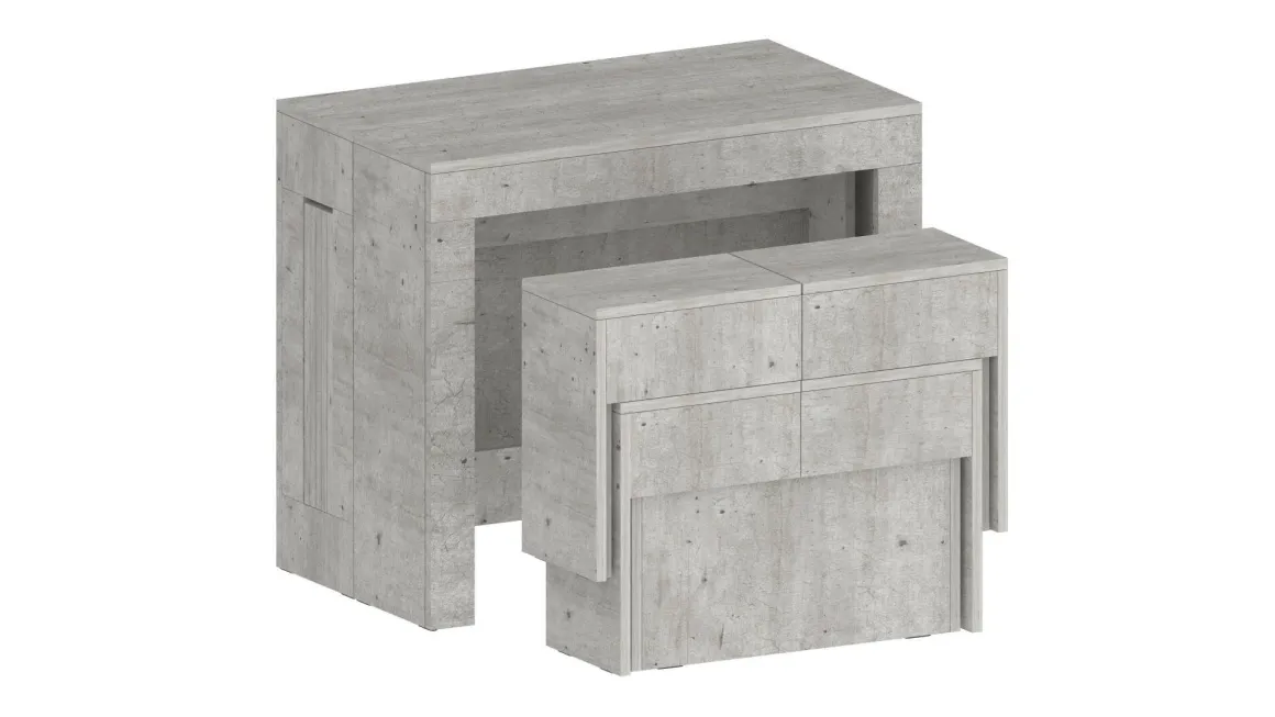 Panca allungabile cemento 290x25x45h cm - Quedan