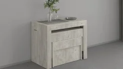 Panca allungabile cemento 290x25x45h cm - Quedan