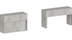 Panca allungabile cemento 290x25x45h cm - Quedan