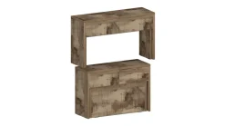 Panche > Dmora Panca allungabile effetto legno acero 290x25x45h cm - Quedan Marrone Acero