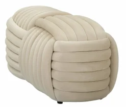 Panca design crema 90x45x45h cm - Calcea