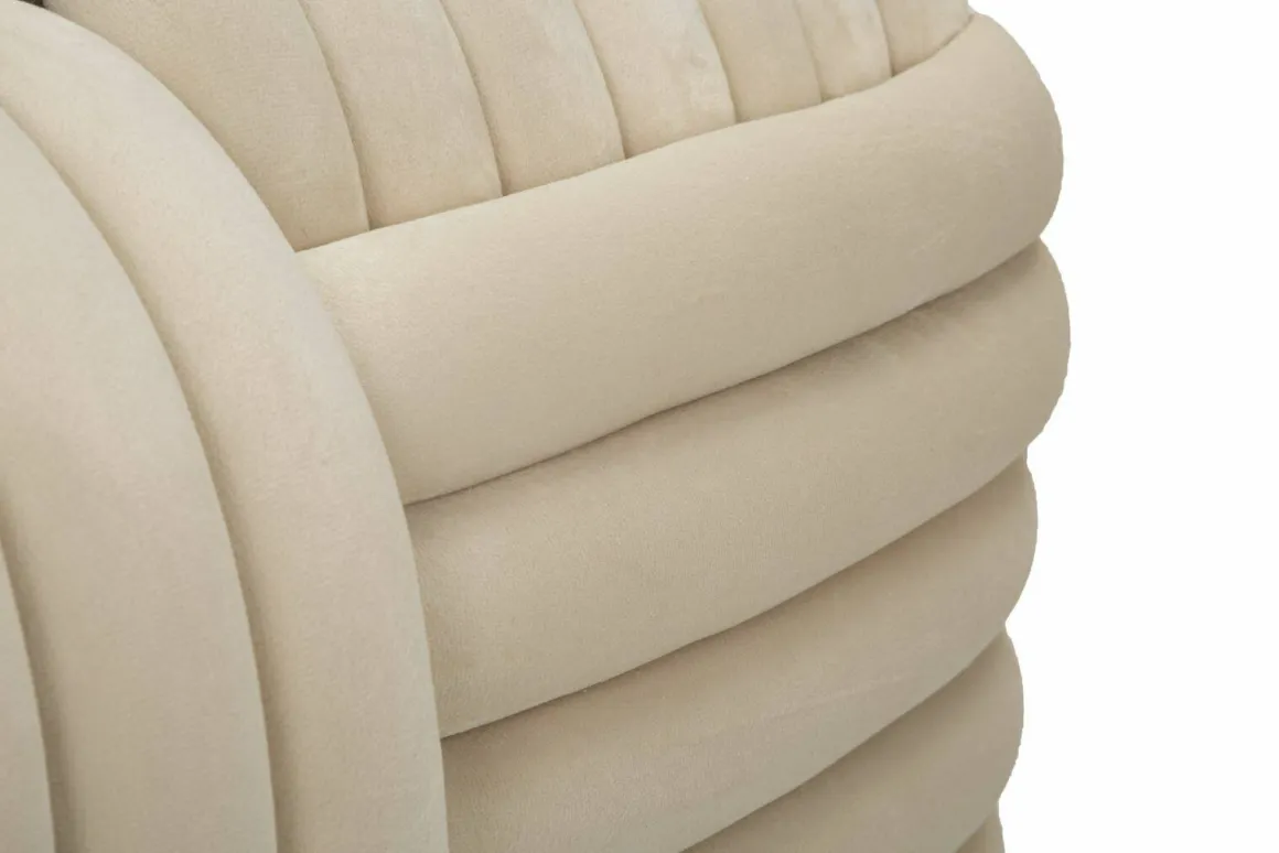Panca design crema 90x45x45h cm - Calcea