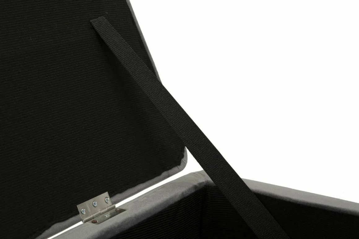 Panca elegante grigia e argento 112x42x50h cm - Aiano
