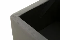 Panca elegante grigia e argento 112x42x50h cm - Aiano