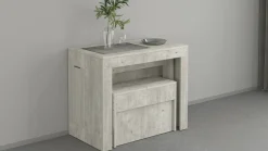 Panca estensibile cemento 290x25x45h cm - Yutu