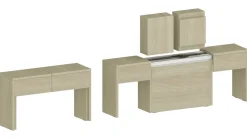 Panca estensibile olmo 290x25x45h cm - Quedan