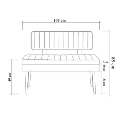 Panche > Dmora Panca Marrone Quercia Verde Peso Supportato 150 kg Colore Struttura Verde 110x40x85h cm, Altezza Seduta 48 cm - Salento Verde, Marrone Quercia