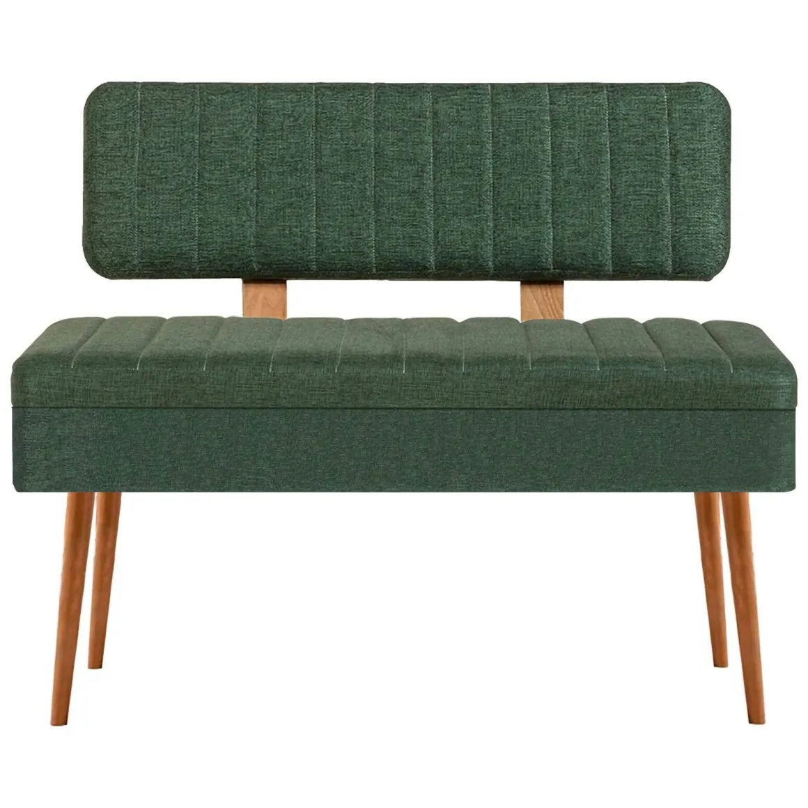 Panche > Dmora Panca Marrone Quercia Verde Peso Supportato 150 kg Colore Struttura Verde 110x40x85h cm, Altezza Seduta 48 cm - Salento Verde, Marrone Quercia