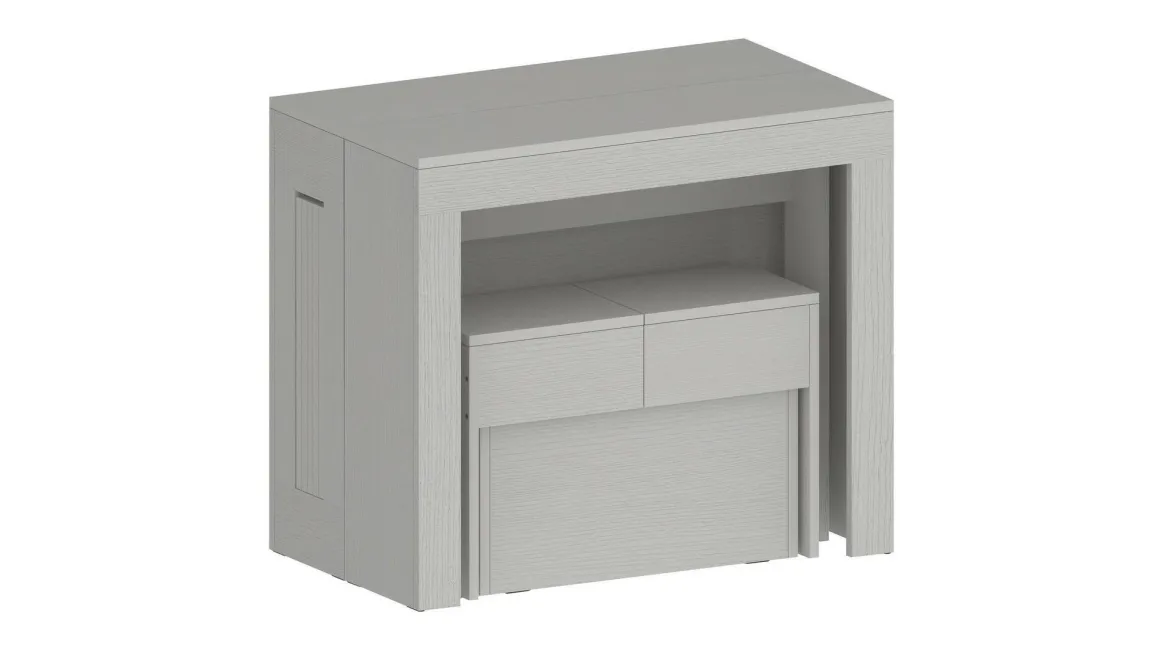 Panca moderna estensibile bianca 290x25x45h cm - Yutu