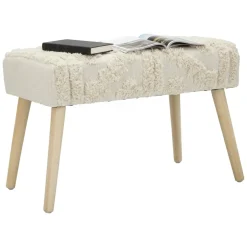 Panche > Dmora Panca piccola bianca 66x34x42h cm - Art Bianco