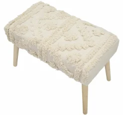 Panche > Dmora Panca piccola bianca 66x34x42h cm - Art Bianco